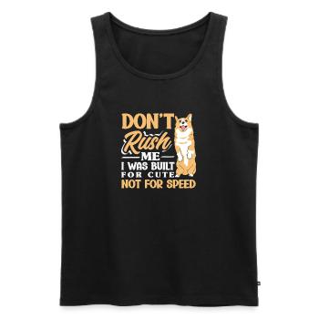 Wait for me, I've got little legs - Men's Premium Organic Tank Top - black - Front - AI Model Male 178 light (178cm)