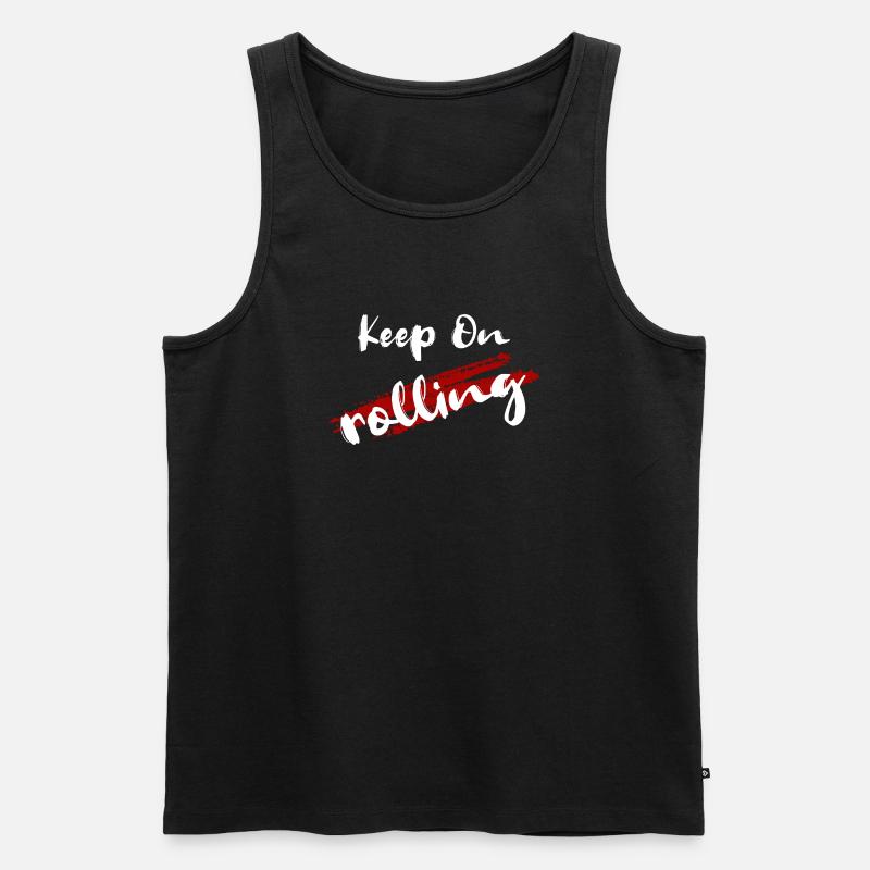 keep on - Männer Premium Bio Tank Top - Schwarz