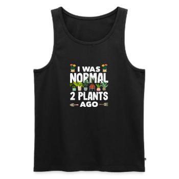Normal 2 Pflanzen Ago Funny Gardener Garten - Männer Premium Bio Tank Top - Schwarz - Vorne - Michal (187cm)
