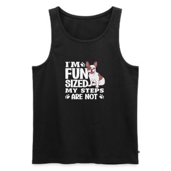 Wait for me, I've got little legs - Men's Premium Organic Tank Top - black - Front - AI Model Male 178 light (178cm)
