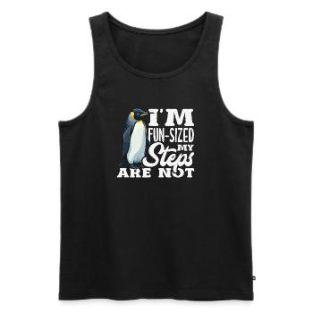 Wait for me, I've got little legs - Men's Premium Organic Tank Top - black - Front - AI Model Male 178 light (178cm)