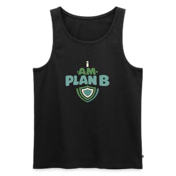 Family Provision Emergency Planner Prepper - Men's Premium Organic Tank Top - black - Front - AI Model Male 178 light (178cm)