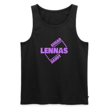 Lennas - Débardeur bio Premium Homme - noir - Devant - Michal (187cm)