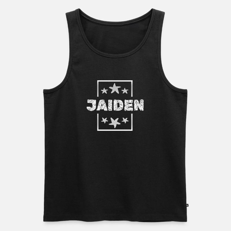 Jaiden als Jaiden - Männer Premium Bio Tank Top - Schwarz
