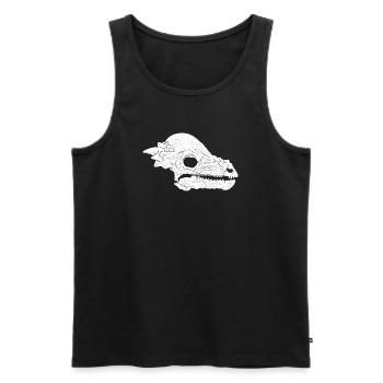 Pachycephalosaurus Fossil Schädel - Männer Premium Bio Tank Top - Schwarz - Vorne - AI Model Male 178 light (178cm)