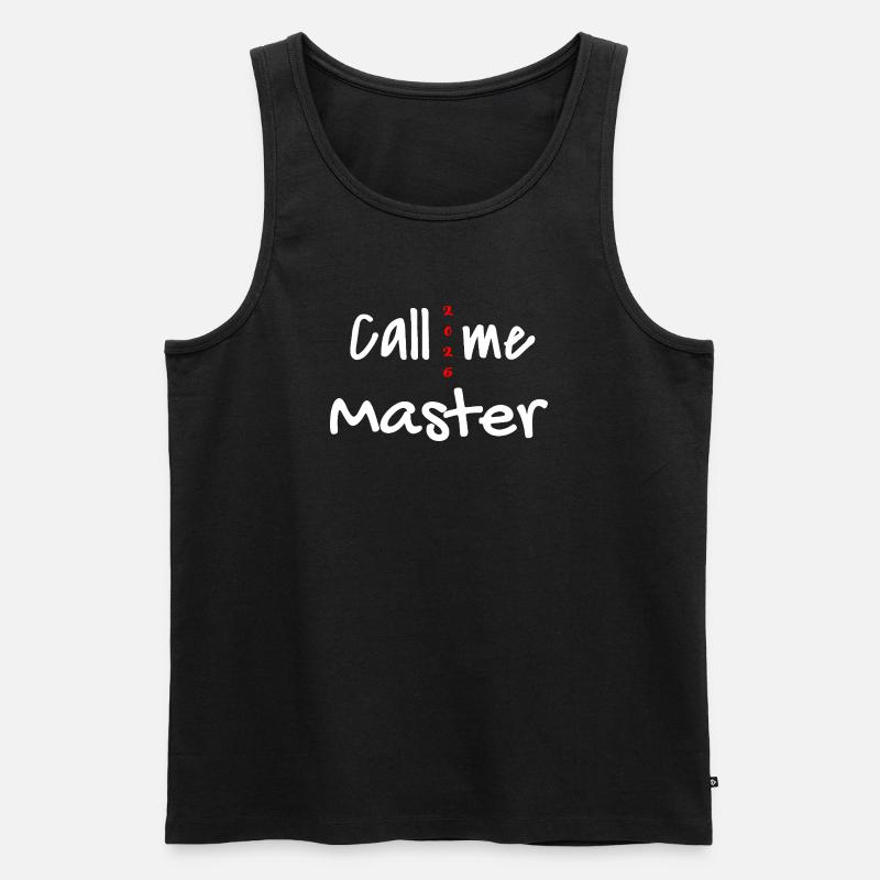 Master 2026 Abschluss Promotion Sponsion - Männer Premium Bio Tank Top - Schwarz