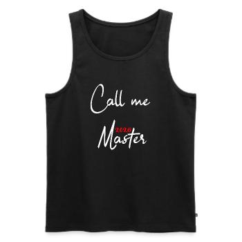Master's Degree Graduation 2026 - Men's Premium Organic Tank Top - black - Front - Michal (187cm)