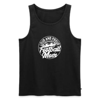 Loud And Proud Football Mom Player Fan Season - Männer Premium Bio Tank Top - Schwarz - Vorne - Michal (187cm)