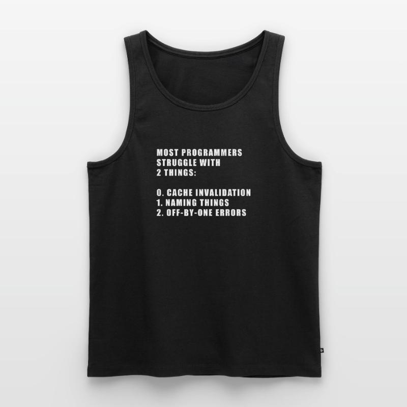 2 choses difficiles dans le programmeur informatique Débardeur bio Premium Homme
