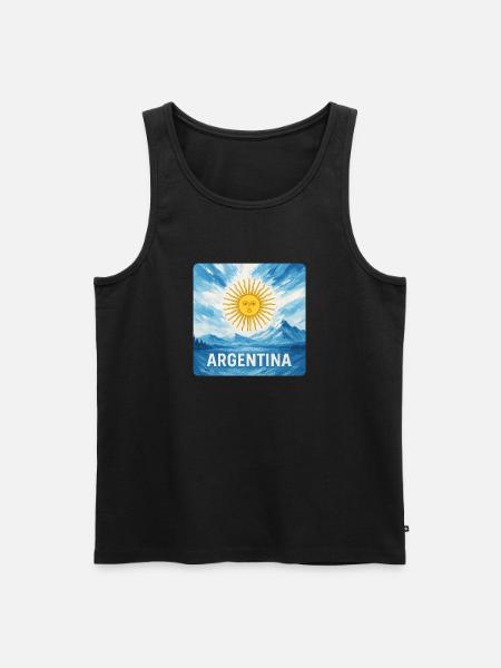 Argentina Travel Design - Men's Premium Organic Tank Top - black