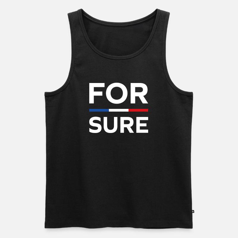 macron For sure - Men's Premium Organic Tank Top - black