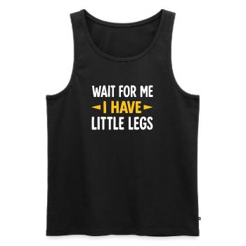 Lustiger Spruch Humor Meme Lustig Geschenkidee - Männer Premium Bio Tank Top - Schwarz - Vorne - Michal (187cm)