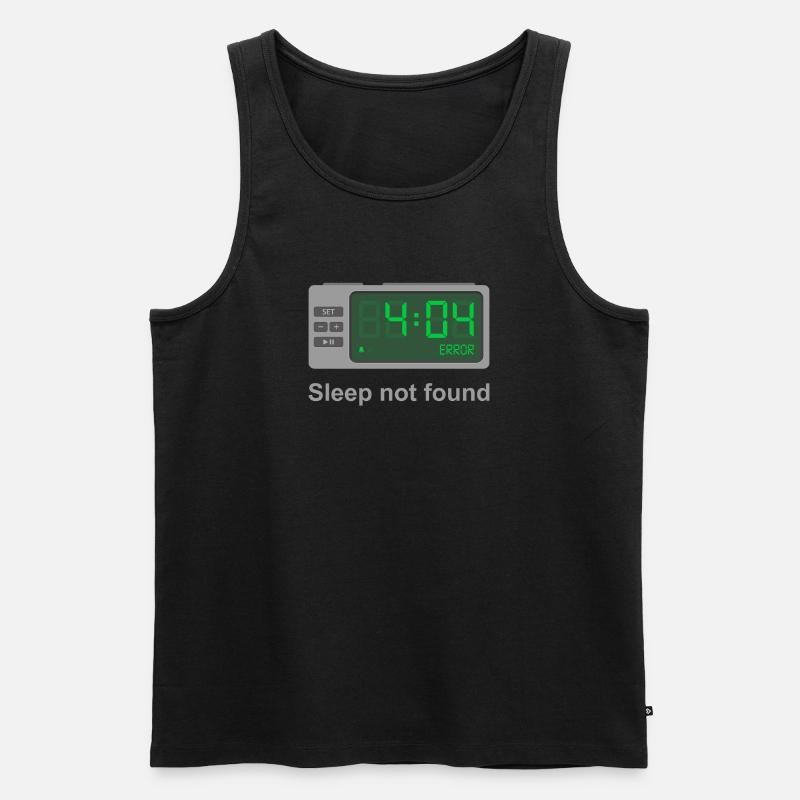 Fehler 404 – Schlaf nicht gefunden - Männer Premium Bio Tank Top - Schwarz
