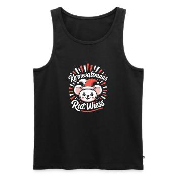 Carnival Mouse Rut Wiess Cologne Cologne Cologne Carnival Mouse - Men's Premium Organic Tank Top - black - Front - AI Model Male 178 light (178cm)
