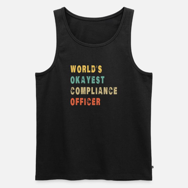 Der weltweit beste Compliance-Beauftragte - Männer Premium Bio Tank Top - Schwarz