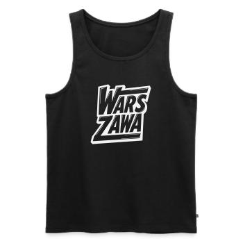 Warsaw, Warsaw Logo - Men's Premium Organic Tank Top - black - Front - AI Model Male 178 light (178cm)