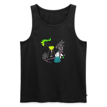 Laborratte chaotische Chemie - Männer Premium Bio Tank Top - Schwarz - Vorne - AI Model Male 178 light (178cm)
