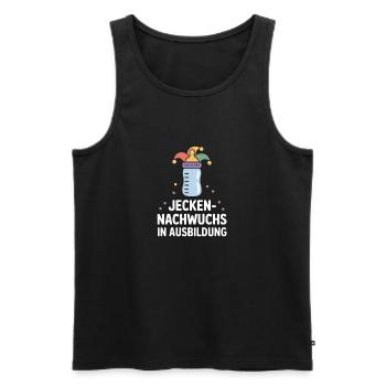 Jecken Enfant en formation Bébé de Carnaval - Débardeur bio Premium Homme - noir - Devant - Michal (187cm)