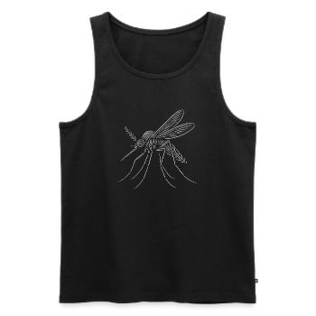 Mosquito, Mosquito - Men's Premium Organic Tank Top - black - Front - AI Model Male 178 light (178cm)