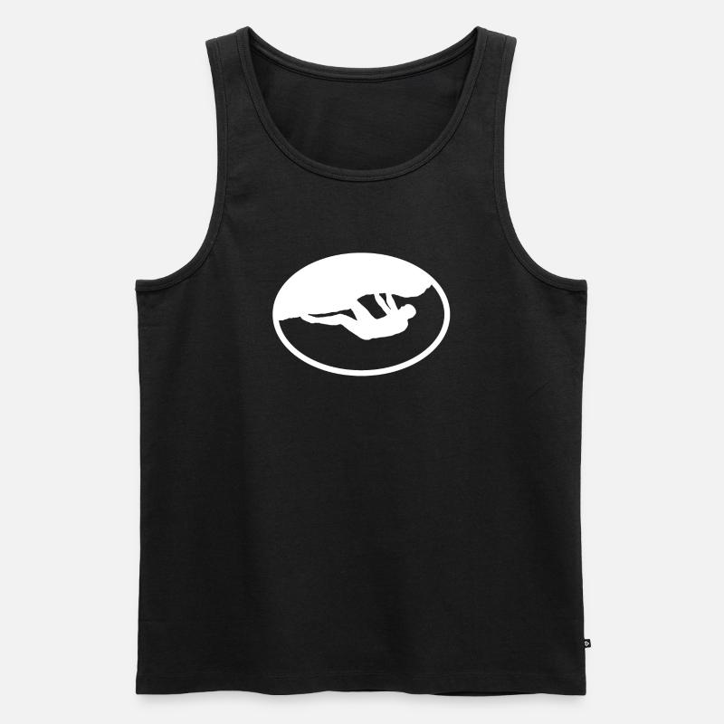 Outdoor Boulderer - Männer Premium Bio Tank Top - Schwarz