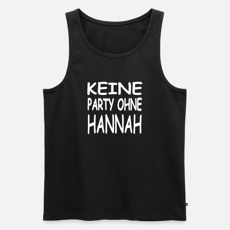 Hannah - Männer Premium Bio Tank Top - Schwarz