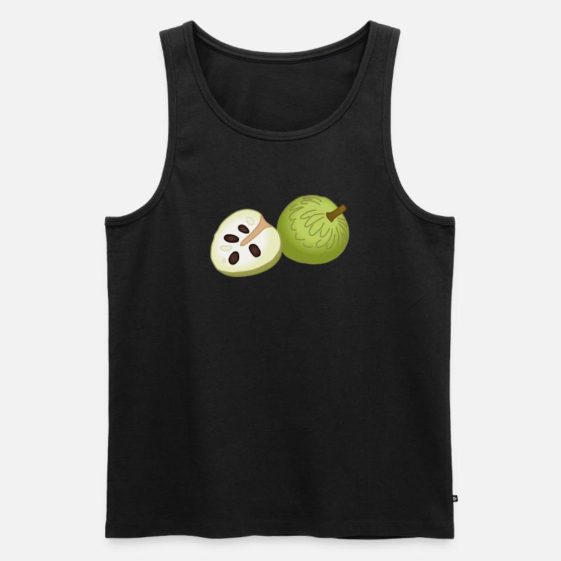 Puddingapfel-Scheibe Pop-Art - Männer Premium Bio Tank Top - Schwarz