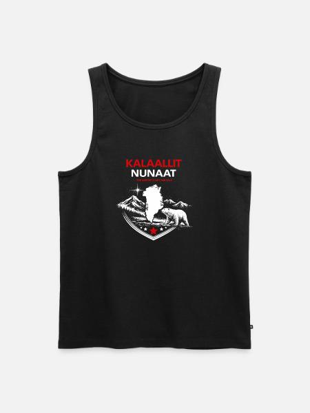 Kalaallit Nunaat - Grönland Natur & Protest Motiv - Männer Premium Bio Tank Top - Schwarz