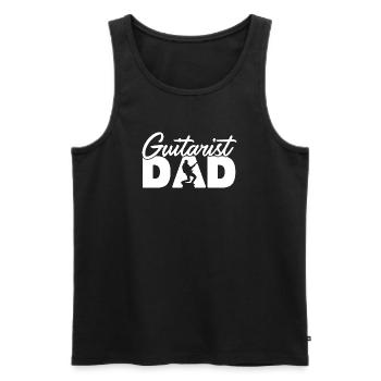 Gitarrist Papa Professioneller Musiker Vater Geschenk - Männer Premium Bio Tank Top - Schwarz - Vorne - Michal (187cm)