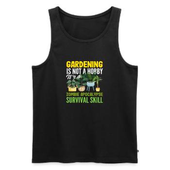 Pflanzenliebhaber Lustig Gartenarbeit Hobby - Männer Premium Bio Tank Top - Schwarz - Vorne - Michal (187cm)