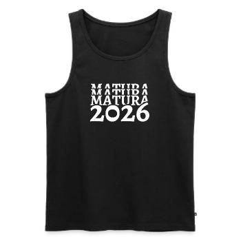 Matura 2026 Schulende Schulabschluss Gymnasium - Männer Premium Bio Tank Top - Schwarz - Vorne - Michal (187cm)