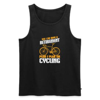 Vélo de route Cyclisme Vélo Cyclisme - Débardeur bio Premium Homme - noir - Devant - Michal (187cm)