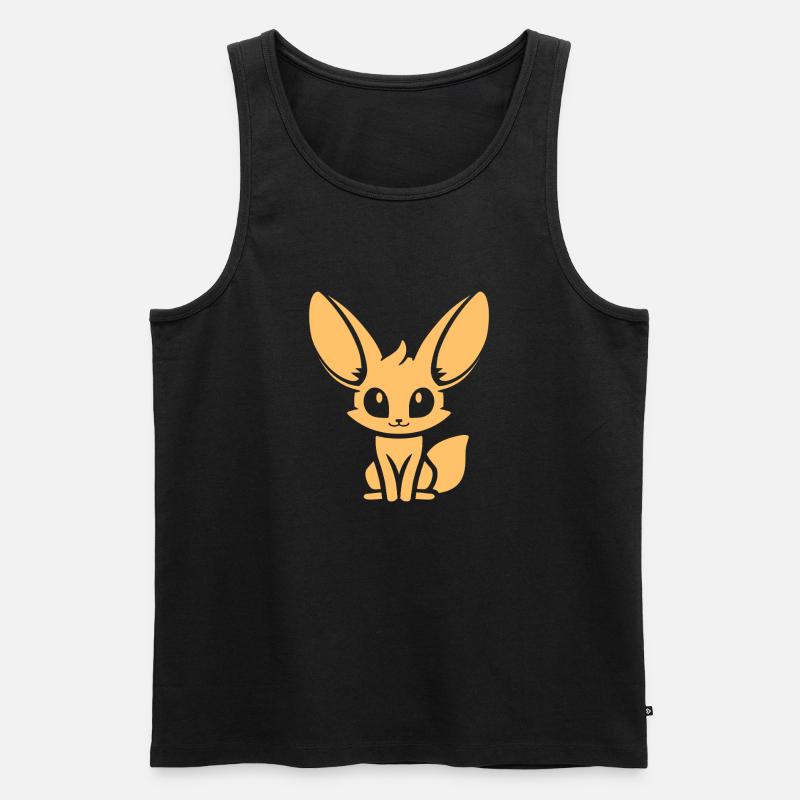 Fennek - Männer Premium Bio Tank Top - Schwarz