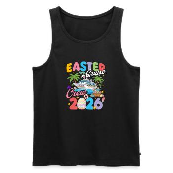 Easter Cruise Crew 2026 Family Trip Fun - Men's Premium Organic Tank Top - black - Front - Michal (187cm)
