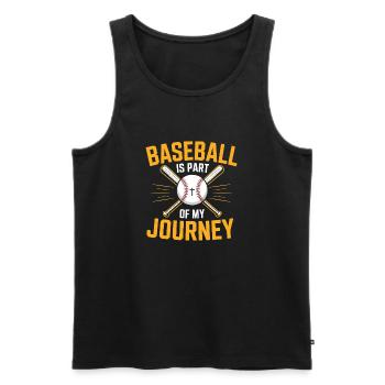 Christlicher Baseballspieler Bibelglaube Jesus Christus - Männer Premium Bio Tank Top - Schwarz - Vorne - AI Model Male 178 light (178cm)
