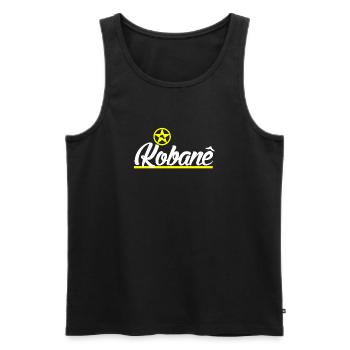 Kobane - Men's Premium Organic Tank Top - black - Front - AI Model Male 178 light (178cm)