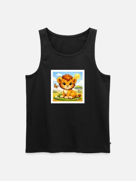 Sunny le Petit Lion - Débardeur bio Premium Homme - noir