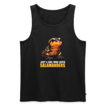Fire Salamander Salamander - Men's Premium Organic Tank Top - black - Front - Michal (187cm)