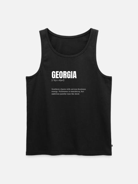 Georgia Charme Geschäftsdynamik - Männer Premium Bio Tank Top - Schwarz