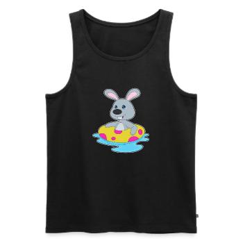 Été de la piscine de natation Bunny - Débardeur bio Premium Homme - noir - Devant - Michal (187cm)