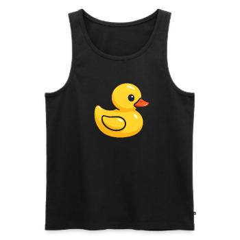 Duck Costume Rubber Duck Rubber Duck Rubber Duck yellow - Men's Premium Organic Tank Top - black - Front - Michal (187cm)
