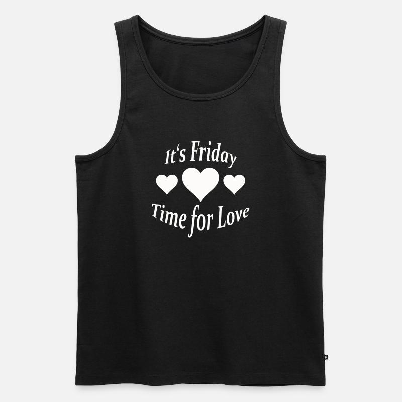 IT'S FRIDAY - Männer Premium Bio Tank Top - Schwarz