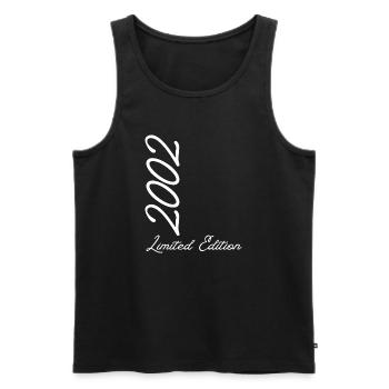Édition limitée millénaire 2002 - Débardeur bio Premium Homme - noir - Devant - Michal (187cm)