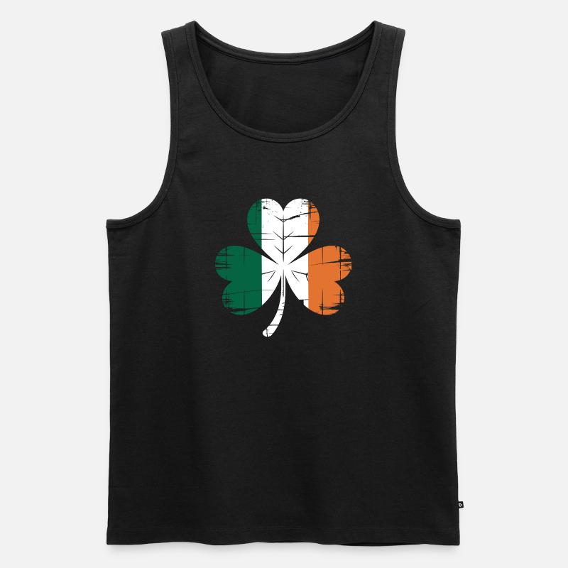 Irischer Stolz - Männer Premium Bio Tank Top - Schwarz