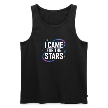 Astronomer Galaxy Outerspace Universe Astronomy - Men's Premium Organic Tank Top - black - Front - Michal (187cm)