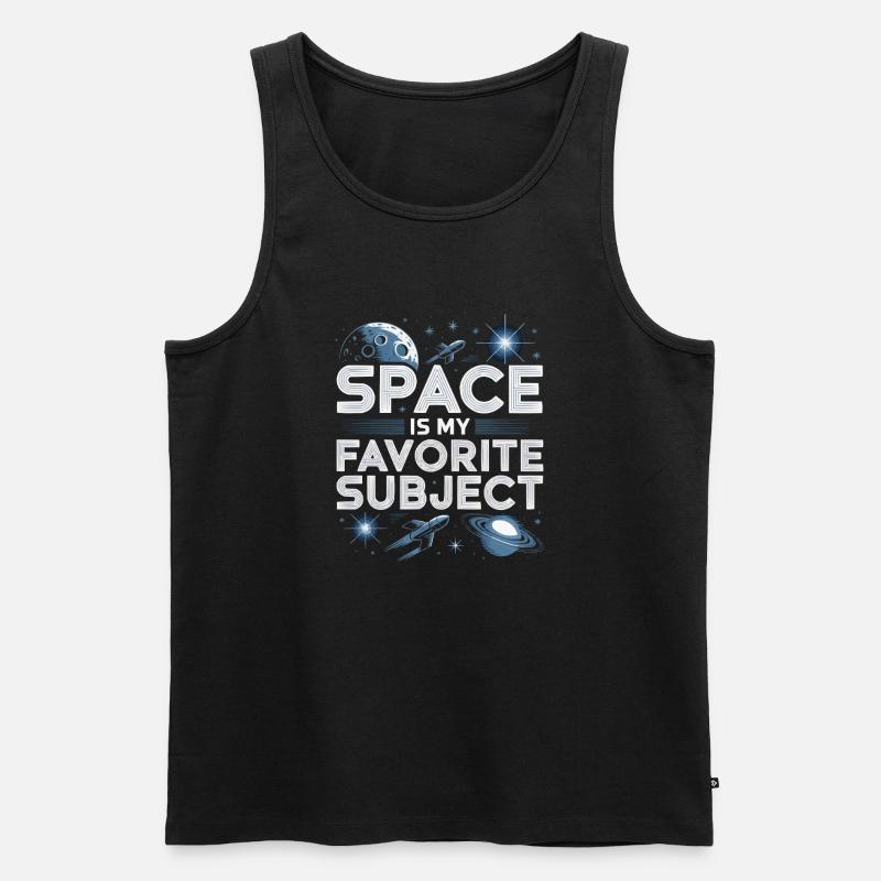 Astronom Galaxy Outerspace Universe Astronomie - Männer Premium Bio Tank Top - Schwarz