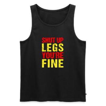 Fitness Motivation Bodybuilder XX Gym - Débardeur bio Premium Homme - noir - Devant - AI Model Male 178 light (178cm)