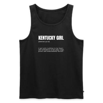 Kentucky Girl Heritage Design - Débardeur bio Premium Homme - noir - Devant - Michal (187cm)