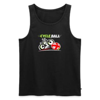 Radball, Cycleball, Hallenradsport - Männer Premium Bio Tank Top - Schwarz - Vorne - AI Model Male 178 light (178cm)
