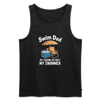 Schwimmen Sprüche Lustiges Schwimmen Geschenk - Männer Premium Bio Tank Top - Schwarz - Vorne - Michal (187cm)