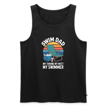 Schwimmen Sprüche Lustiges Schwimmen Geschenk - Männer Premium Bio Tank Top - Schwarz - Vorne - Michal (187cm)